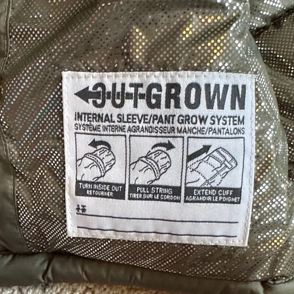 Columbia Kids' Olive and Pink Puffer Jacket - Picture 5 of 6